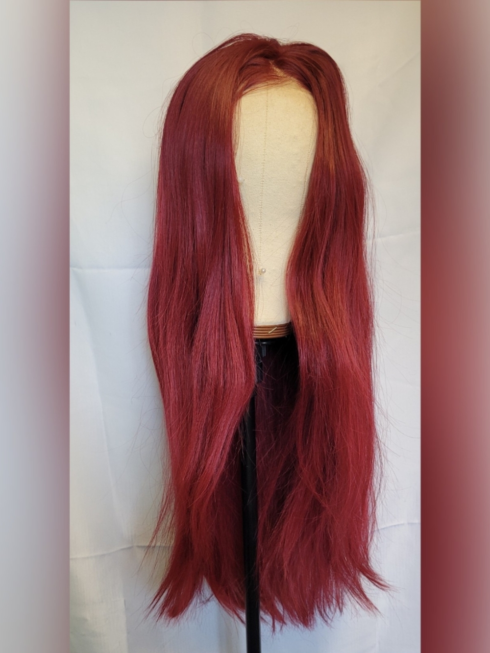 $47 Value! Long Burgundy Women’s Wig Synthetic